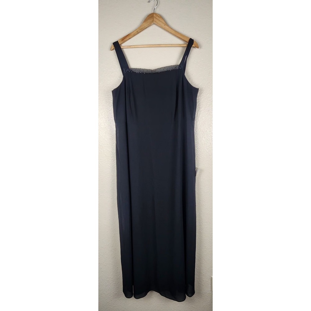 Vintage Patra Maxi Gown Size 18 Black Formal